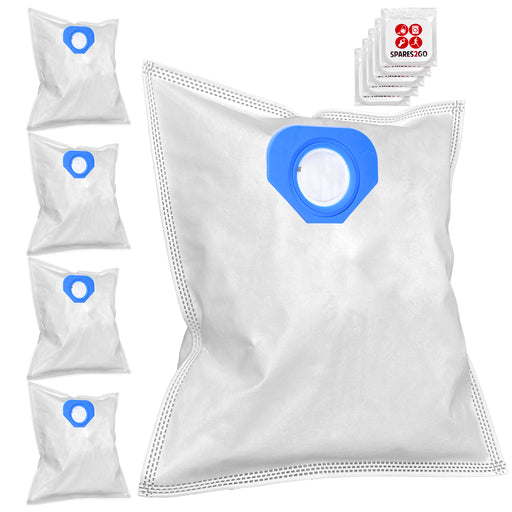 SMS Microfibre Dust Bags for Nilfisk GA70 GD80 GD90C GM80 GM90 GS80 GS84 GS90 G90 Vacuum Cleaner (Pack of 5) + Air Freshener Tabs