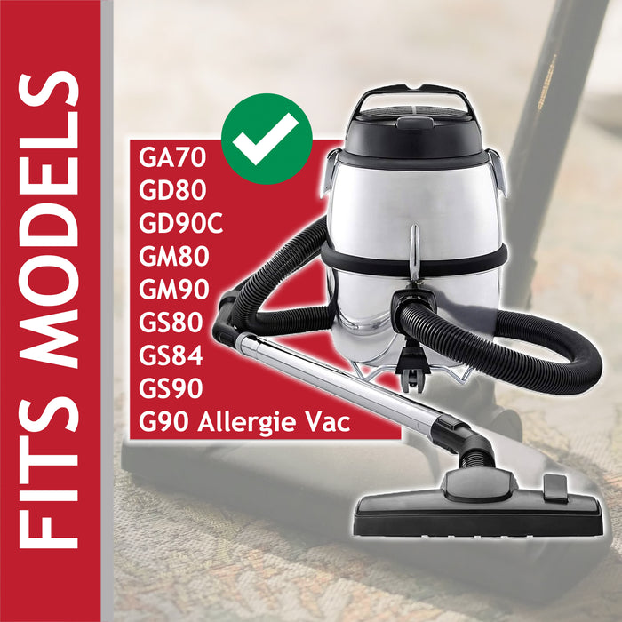 SMS Microfibre Dust Bags for Nilfisk GA70 GD80 GD90C GM80 GM90 GS80 GS84 GS90 G90 Vacuum Cleaner (Pack of 15)