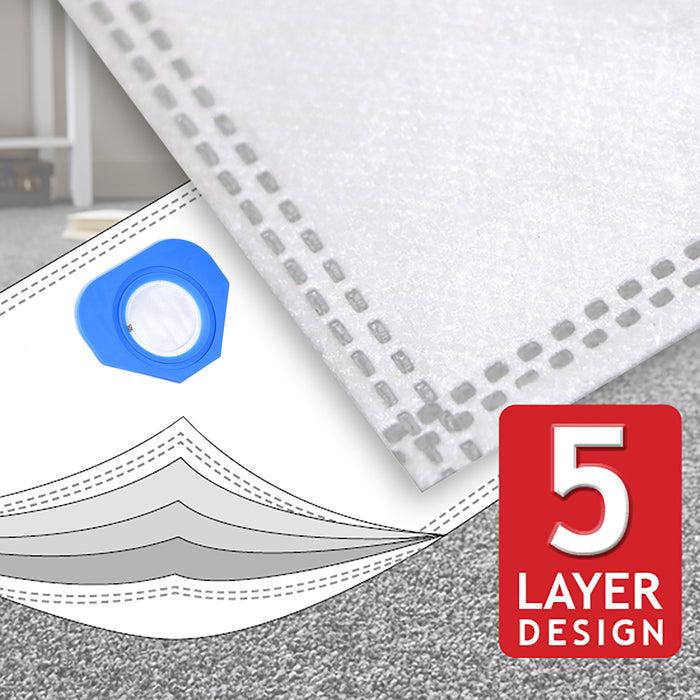 SMS Microfibre Dust Bags for Nilfisk GA70 GD80 GD90C GM80 GM90 GS80 GS84 GS90 G90 Vacuum Cleaner (Pack of 5) + Air Freshener Tabs