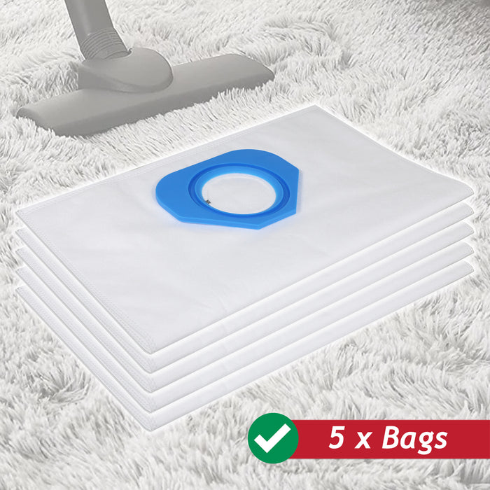 SMS Microfibre Dust Bags for Nilfisk GA70 GD80 GD90C GM80 GM90 GS80 GS84 GS90 G90 Vacuum Cleaner (Pack of 5)