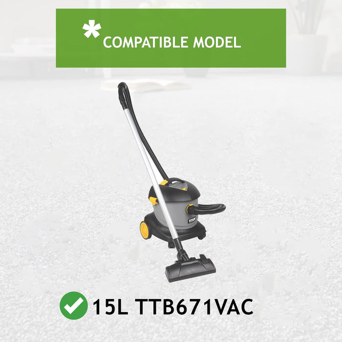 Dust Bags for Titan TTB671VAC 800W 15Ltr Dry Vacuum Cleaner x 5 Bag