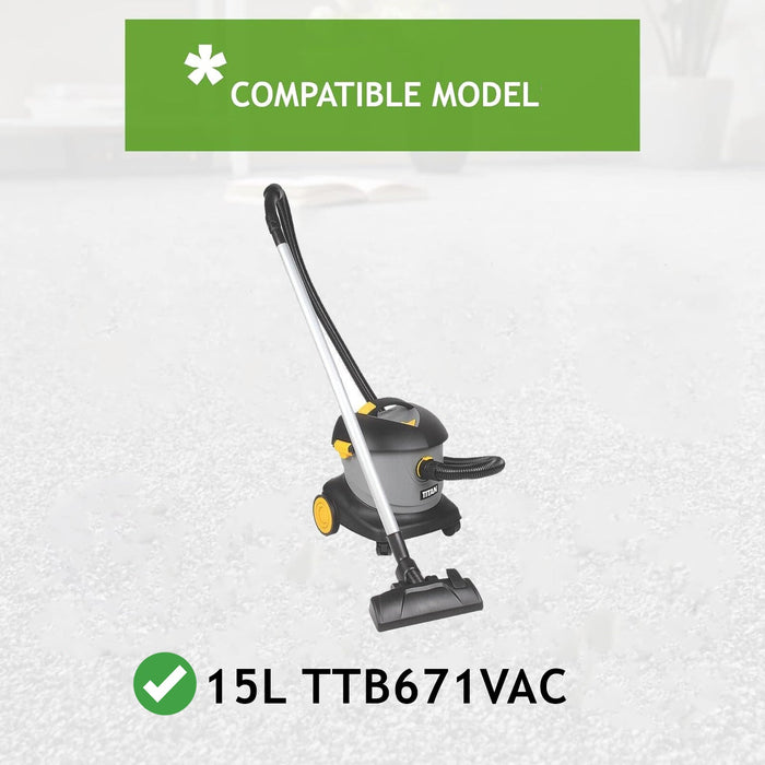 Dust Bags for Titan TTB671VAC 800W 15Ltr Dry Vacuum Cleaner x 10 Bag + Fresheners