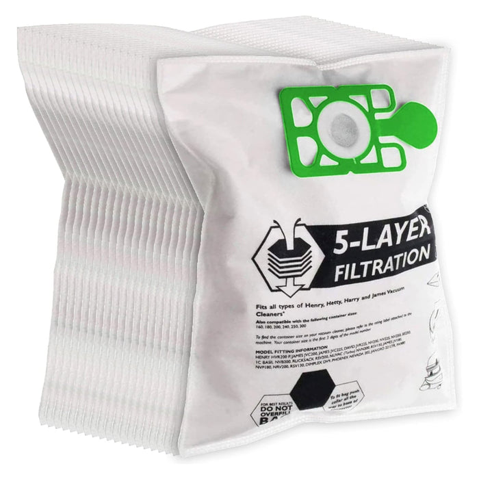 Dust Bags for Titan TTB671VAC 800W 15Ltr Dry Vacuum Cleaner x 20 Bag + Fresheners