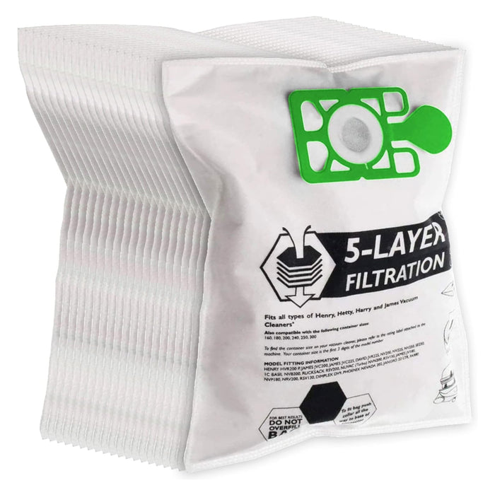 Dust Bags for Titan TTB671VAC 800W 15Ltr Dry Vacuum Cleaner x 20 Bag