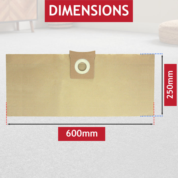 Dust Bags for Titan Wet & Dry 16L 20L 30L 40L TTB350 TTB351VAC TTB430VAC TTB775VAC TTB776VAC TTB777VAC TTB431VAC Vacuum (Pack of 20)