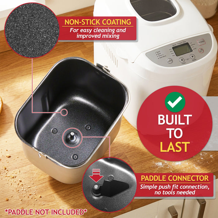 Baking Pan for Morphy Richards Breadmaker 48261 48280 48281 48282 48285 48286 48319 48320 48321 48322 48323 48280001