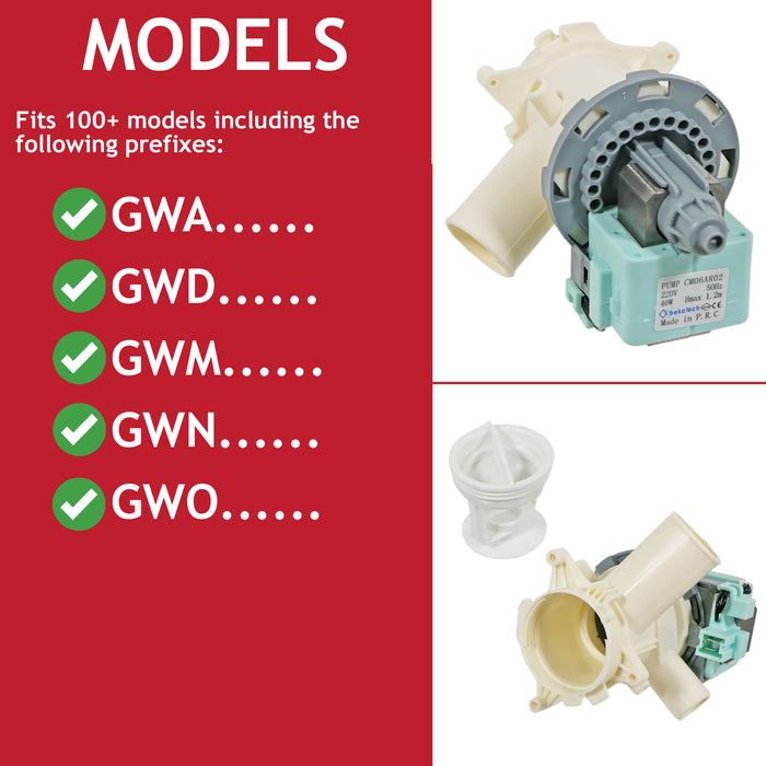 Drain Pump for Blomberg Washing Machine BWG LBF LWF WAF Series 2880402000