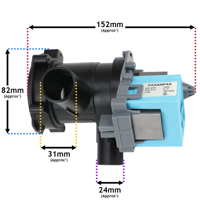 Drain Pump and Filter Housing For Neff W5320X0GB/01 Washing Machines 30W 957161