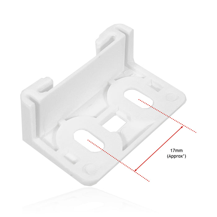 Door Plastic Mounting Bracket Fixing Slide Kit for Zanussi Integrated Fridge & Freezer (Pack of 4)