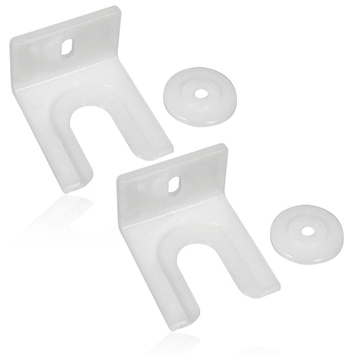 Integrated Fridge/Freezer Door Clip Fixing Bracket compatible with Hisense Built-in x 2