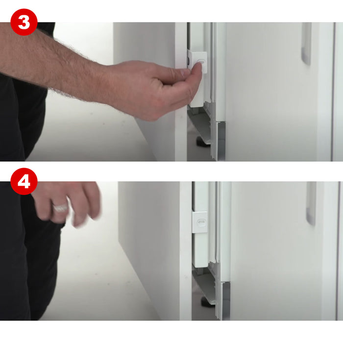 Integrated Fridge/Freezer Door Clip Fixing Bracket Built-in Universal x 2
