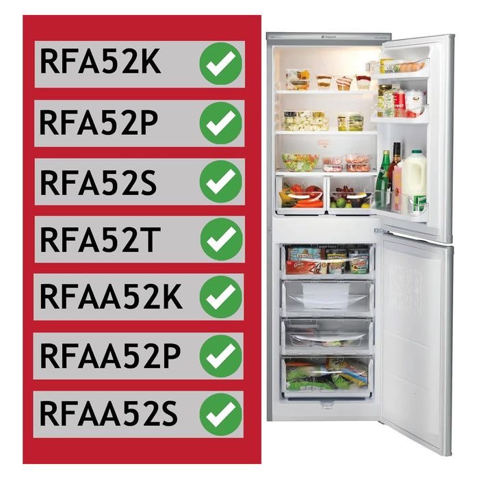 Plastic Drawer Flap Front Handle for Hotpoint RFA52 RFAA52 Fridge Freezer (Pack of 4)