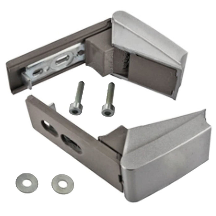 Silver Door Hinge Pair for Liebherr Fridge Freezer Refrigerator Hinges + Fixings