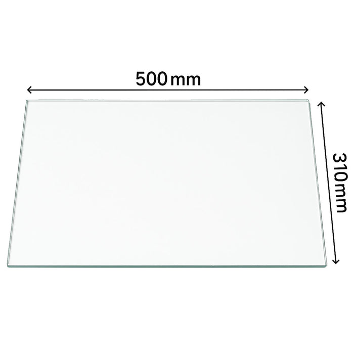 Universal Glass Fridge Crisper Shelf Replacement Refrigerator 500mm x 310mm