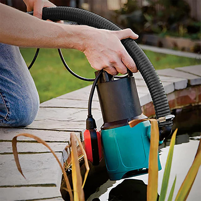 Corrugated Flexible Garden Fish Pond Marine Boat Hose Tube Pipe + 2 Clamp Clips (15m Length x 32mm Diameter)