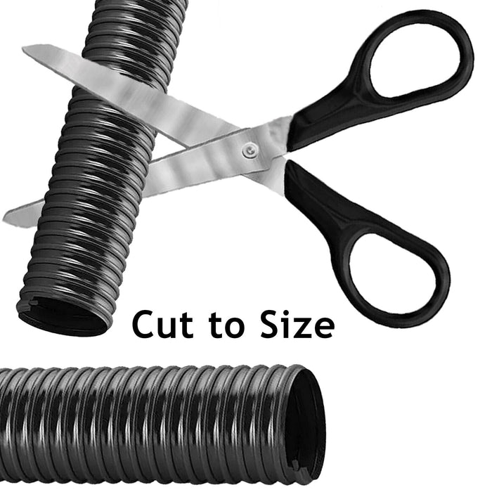 Universal Vacuum Cleaner Hose Corrugated Flexible Tube Pipe (Cut to Size, 10m Length x 32mm Diameter)