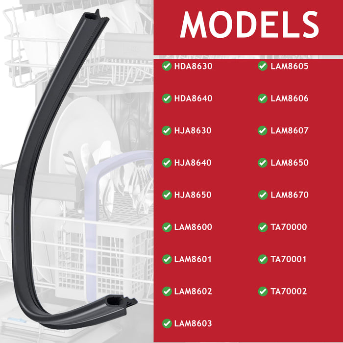 Lower Door Seal for Lamona Dishwasher AM8600 LAM8601 LAM8602 LAM8650 LAM8670 1882470100 550mm