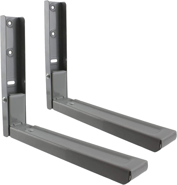 Extendable Wall Mounting Brackets for Samsung Microwave (Grey / Silver)