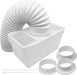 Tumble Dryer Vent Kit Universal 1.5m Venting Duct Hose + Adaptors Condenser Set