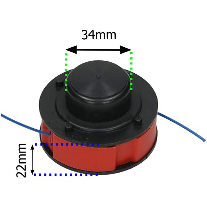 Line & Spool 8m for MAC ALLISTER MGT300 Strimmer Trimmer
