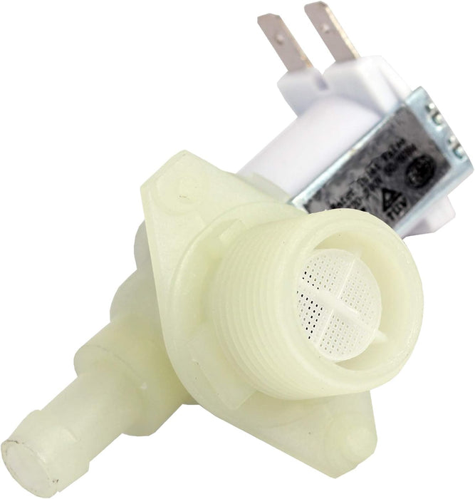 Single Water Inlet Solenoid Valve Compatible with Beko Dishwasher (90 Degrees, One Way, 7mm, 19mm)
