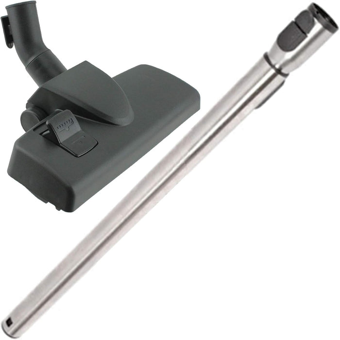 Extension Rod Tube + Floor Brush Tool Compatible with Miele C1 C2 C3 S4000 S5000 S8320 Cat & Dog Vacuum Cleaners (35mm)