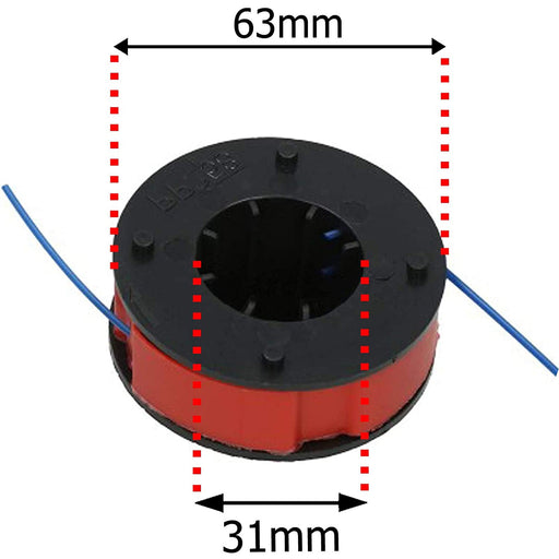 Line & Spool 8m for MAC ALLISTER MGT300 Strimmer Trimmer