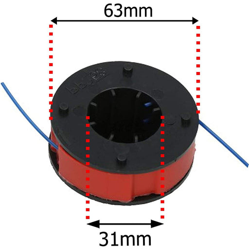 Line & Spool 8m for MAC ALLISTER MGT300 Strimmer Trimmer
