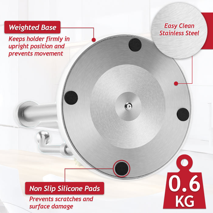 Metal kitchen towel holder