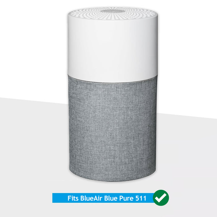 Filter for Blueair Air Purifier Blue Pure 511 HEPASilent Particle HEPA Carbon Sleeve (Pack of 2 Filters)