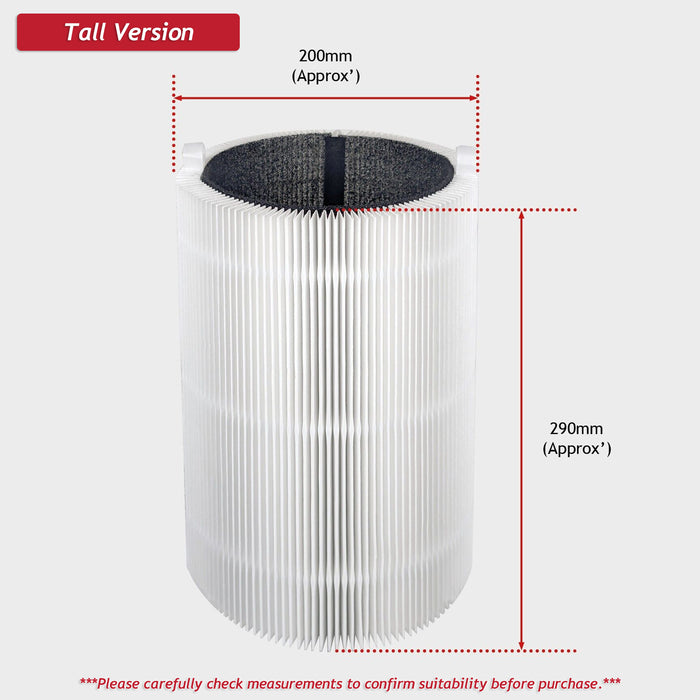 Filter for Blueair Air Purifier Blue Pure 511 HEPASilent Particle HEPA Carbon Sleeve
