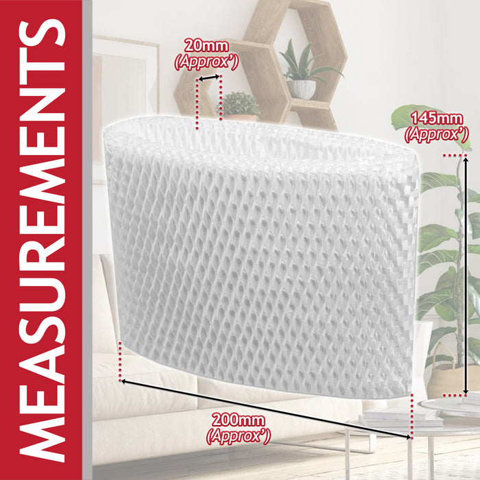 Wicking Filter for Vicks Kaz V3100 V3500 V3700 V3800 V3900 HH350 WF2 Humidifier (Pack of 2)