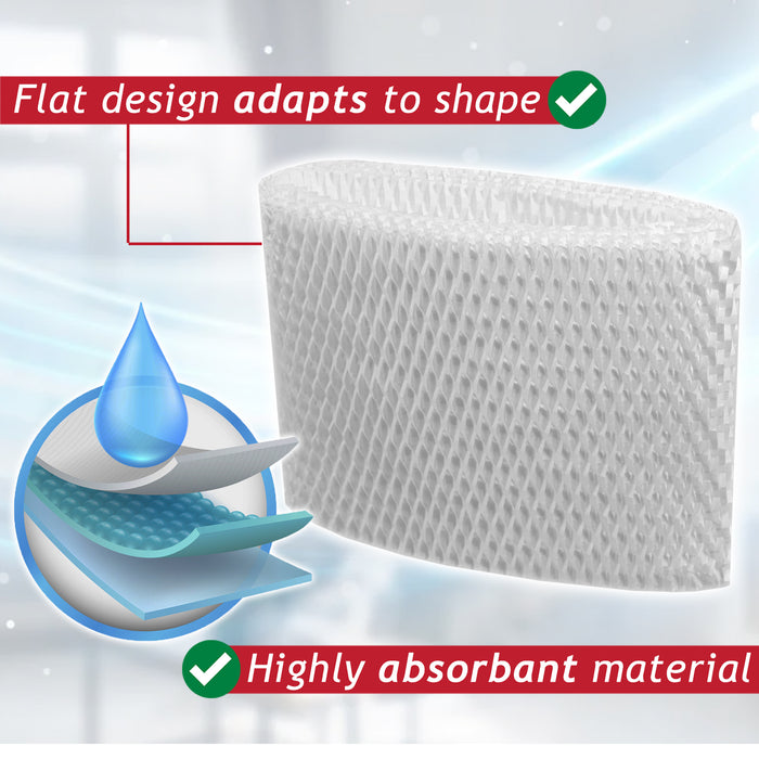 Wicking Filter for Honeywell HCM 350 540 630 645 650 710 1000 WF2 Humidifier (Pack of 4)
