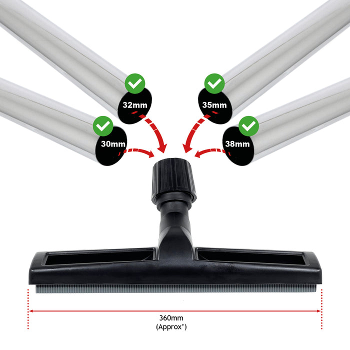Squeegee Floor Nozzle Wet Pick Up Tool for Nilfisk Vacuum Cleaner 30mm - 38mm
