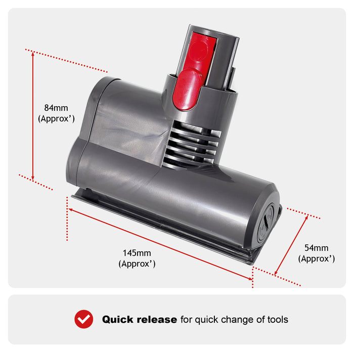Vacuum Mini Turbine Brush for Dyson V11 SV14 Cordless Motorised Tool Attachment