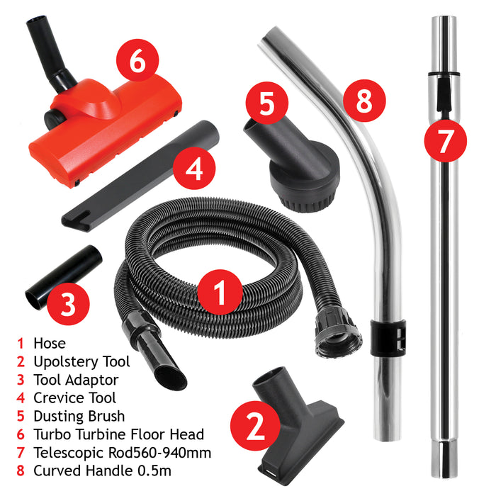 Spare Parts Turbo Brush Head Kit for Numatic Henry Hetty Vacuum Hose Rod Tools