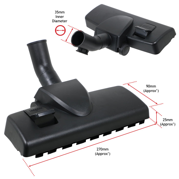 Floor Brush for Hoover H-ENERGY H-POWER 300 Vacuum Cleaner Carpet Hard Tool 35mm