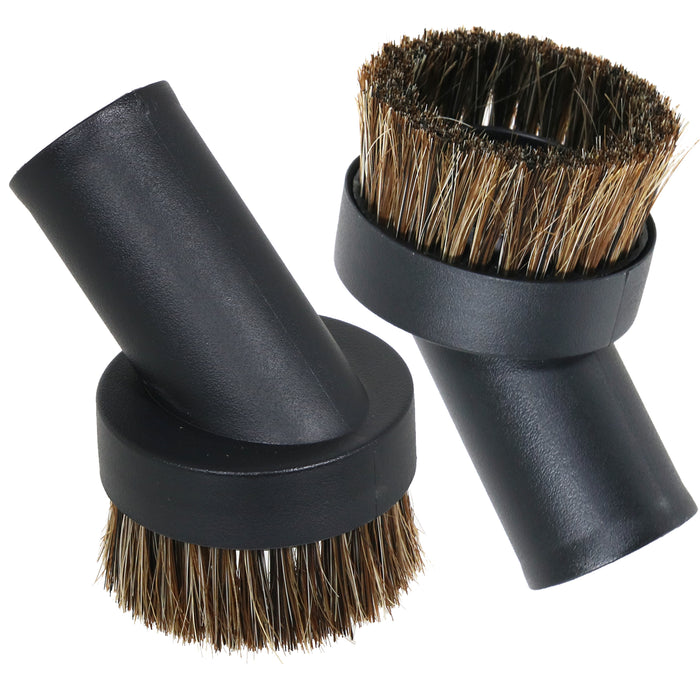 2 x Round Brush Tools for Numatic Henry HVR200 Hetty Vacuum Cleaner Hoover Spare Part Horsehair Brushes 32mm