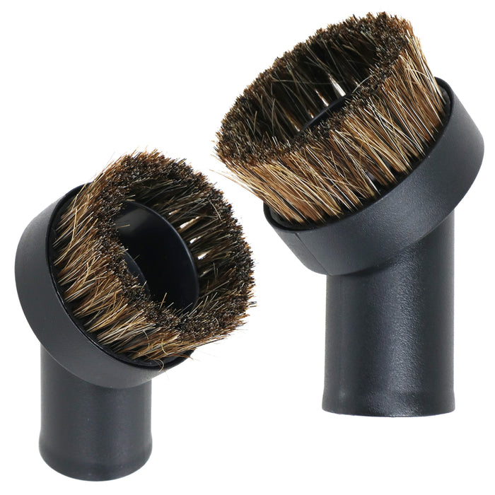 2 x Round Brush Tools for Numatic Henry HVR200 Hetty Vacuum Cleaner Hoover Spare Part Horsehair Brushes 32mm