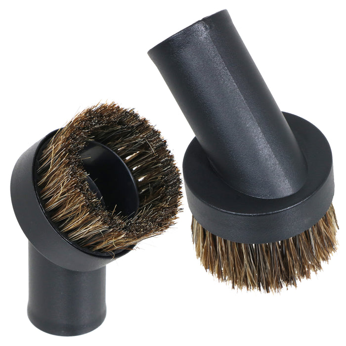 2 x Round Brush Tools for Numatic Henry HVR200 Hetty Vacuum Cleaner Hoover Spare Part Horsehair Brushes 32mm