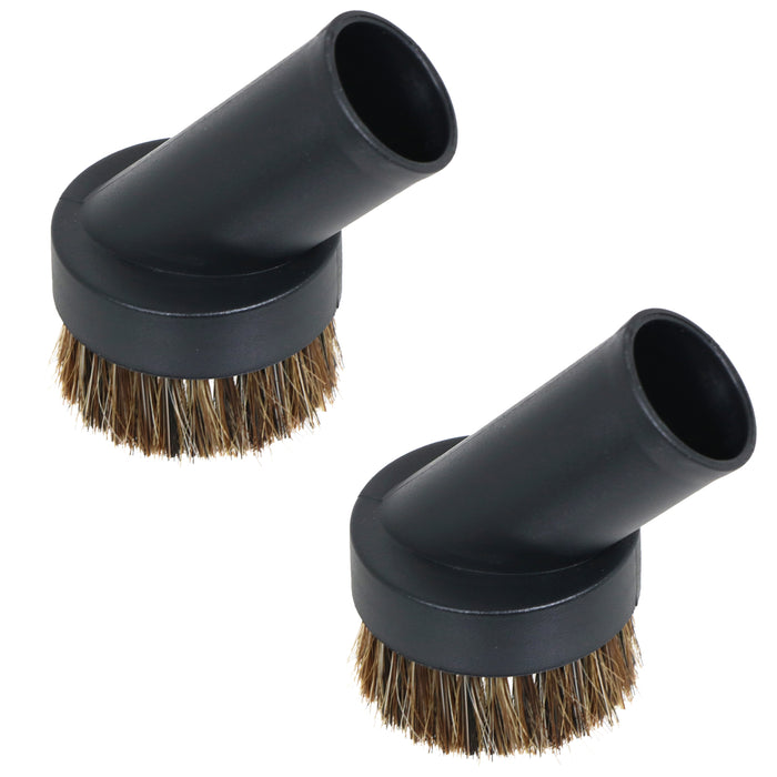 2 x Round Brush Tools for Numatic Henry HVR200 Hetty Vacuum Cleaner Hoover Spare Part Horsehair Brushes 32mm