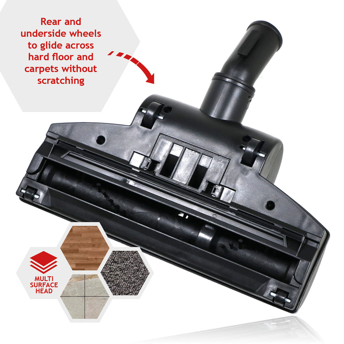 Turbo Beater Bar Brush Head Tool Compatible with Zanussi Vacuum Cleaners (32mm)