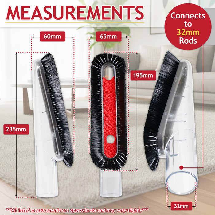 Soft Dusting Brush Tool for Numatic Henry Hetty Nuvac Vacuum Cleaner (32mm)