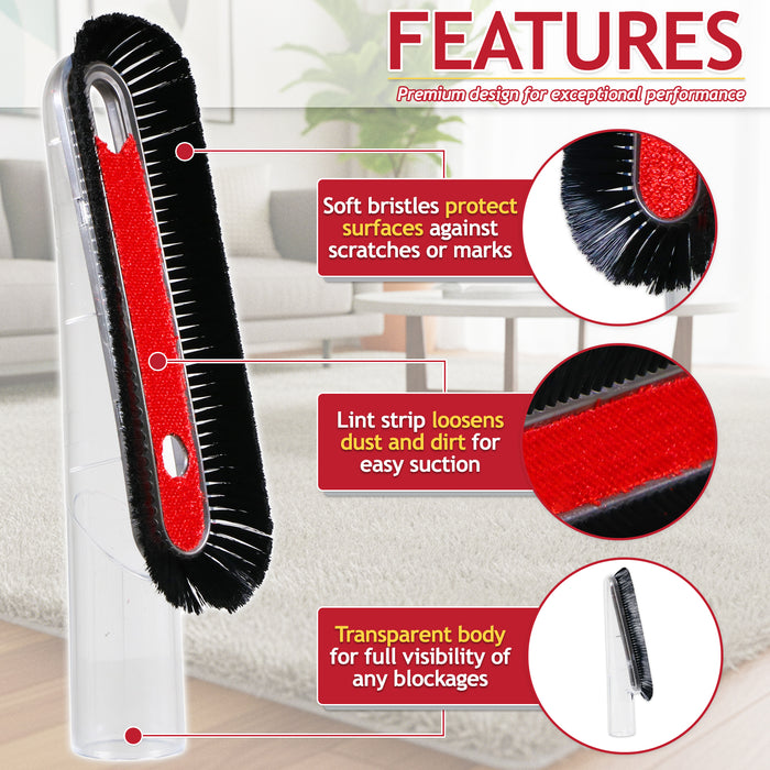 Soft Dusting Brush Tool for Numatic Henry Hetty Nuvac Vacuum Cleaner (32mm)
