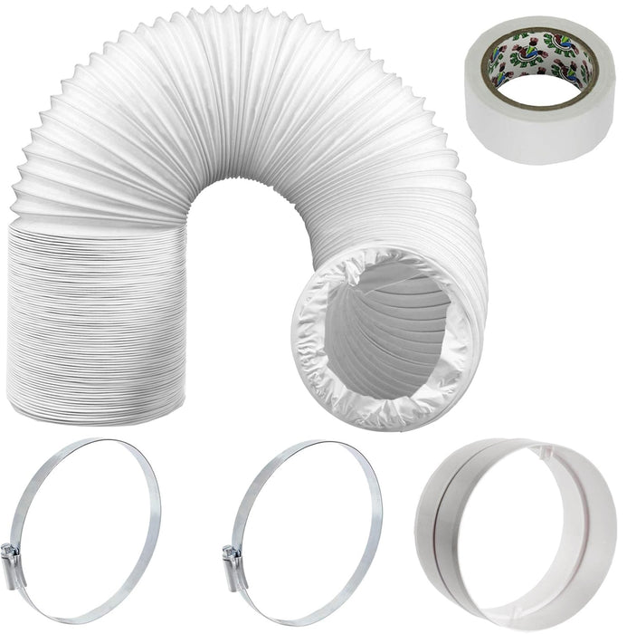 Hose Pipe Vent Extension Kit PVC 6m 5" 125mm for Air Conditioner Universal