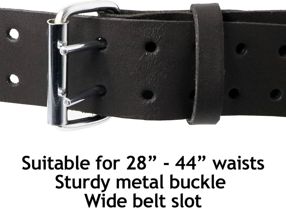 Oil Tanned Leather Reinforced Multi Pocket Tool Belt DIY Carpenter Builder Construction Nail Pouch