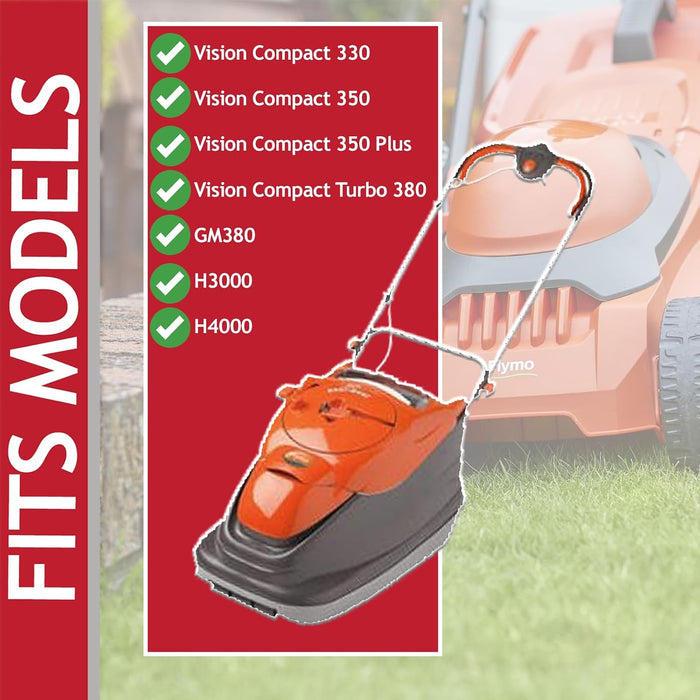 20 Metre Cable & Lead Plug for Flymo Vision Compact 330 350 Plus Turbo 380 H3000 H4000 Lawnmower + Bag