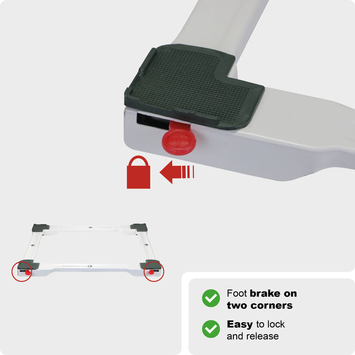 UNIVERSAL Appliance Wheels Adjustable Trolley Stand Washing Machine Roller