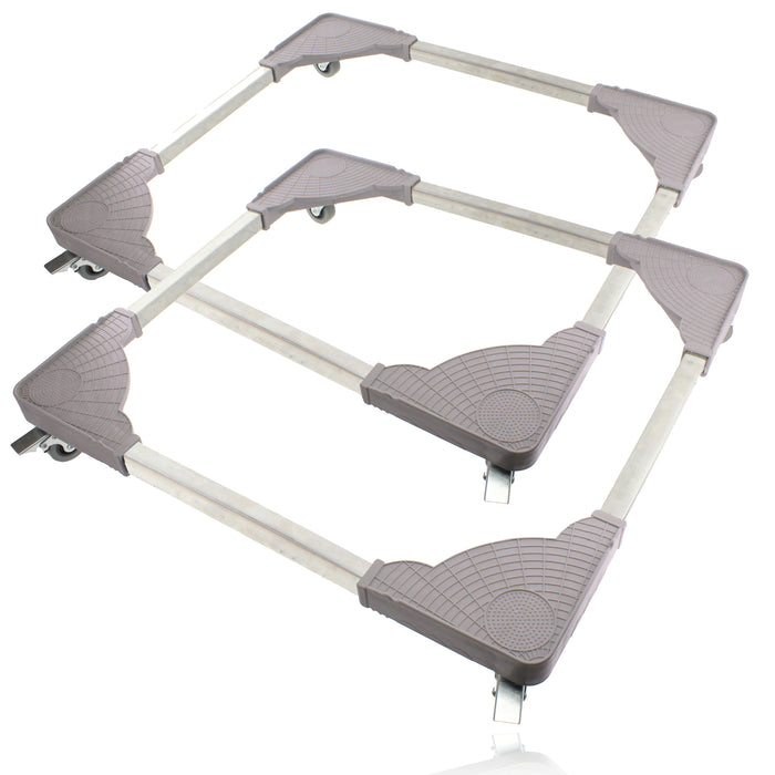 Universal Appliance Wheels Adjustable Tumble Dryer Trolley (100KG Load, Pack of 2)
