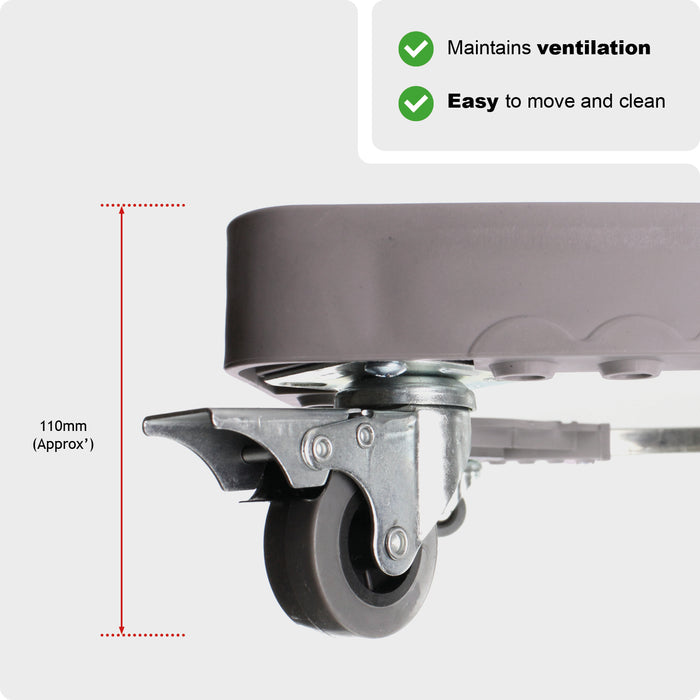 Universal Appliance Wheels Adjustable Tumble Dryer Trolley (100KG Load, Pack of 2)